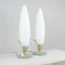 Mid-Century Italian Sputnik Mint and Satinated Glass Table Lamps, 1950s, Set of 2 3