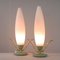 Mid-Century Italian Sputnik Mint and Satinated Glass Table Lamps, 1950s, Set of 2, Image 9