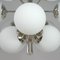 Mid-Century Atomic Sputnik Space Age Chrome Opaline 9-Light Chandelier, 1960s, Image 13