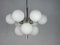 Mid-Century Atomic Sputnik Space Age Chrome Opaline 9-Light Chandelier, 1960s, Image 4