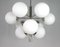 Mid-Century Atomic Sputnik Space Age Chrome Opaline 9-Light Chandelier, 1960s 12