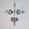 Mid-Century Atomic Sputnik Space Age Chrome Opaline 9-Light Chandelier, 1960s, Image 7