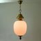 Italian Brass and Satin Opaline Glass Pendant from Azucena, 1950s, Image 10