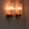 Mid-Century French Brass & Textured Glass Sconces from Maison Arlus, 1950s, Set of 2 13