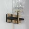 Mid-Century French Brass & Textured Glass Sconces from Maison Arlus, 1950s, Set of 2 4