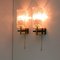 Mid-Century French Brass & Textured Glass Sconces from Maison Arlus, 1950s, Set of 2 14