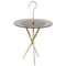 Mid-Century Italian Brass and Tinted Glass Occasional Table, 1950s, Image 1