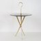 Mid-Century Italian Brass and Tinted Glass Occasional Table, 1950s, Image 6