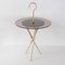 Mid-Century Italian Brass and Tinted Glass Occasional Table, 1950s, Image 9