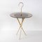 Mid-Century Italian Brass and Tinted Glass Occasional Table, 1950s, Image 2