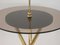 Mid-Century Italian Brass and Tinted Glass Occasional Table, 1950s, Image 4