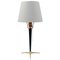 Mid-Century Brass and Metal Table Lamp in the Style of J.T. Kalmar 1