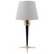 Mid-Century Brass and Metal Table Lamp in the Style of J.T. Kalmar, Image 1
