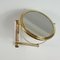Italian Articulating and Adjustable Brass Vanity 2-Sided Wall Mirror, 1950s 11
