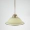 Lampe à Suspension Art Déco Crème Bauhaus en Verre Opalin et Laiton, Allemagne, 1930s 4