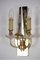 Brass and Crystal Sconces from Val Saint Lambert, Set of 2 3