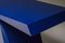 Blue Lacquered Console Table, 1980s 3