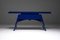 Blue Lacquered Console Table, 1980s, Image 4