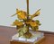 Lámpara de mesa de latón dorado con follaje, Imagen 4