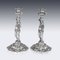 19th Century French Solid Silver Figural Candlesticks, 1880s, Set of 2, Image 14