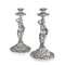 19th Century French Solid Silver Figural Candlesticks, 1880s, Set of 2 1