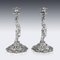 19th Century French Solid Silver Figural Candlesticks, 1880s, Set of 2 11