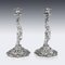 19th Century French Solid Silver Figural Candlesticks, 1880s, Set of 2, Image 11