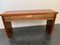 Art Deco Mahogany Console Table with Open Compartments 14