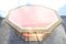Hollywood Regency Brass & Pink Faux-Pearl Table by Rodolfo Dubarry, 1970s 9