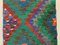 Alfombra Kilim Runner turca antigua en rojo y verde, Imagen 6