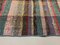 Alfombra Kilim Runner turca vintage en rosa y verde, Imagen 5