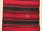 Vintage Turkish Red & Black Kilim Runner Rug, Image 5