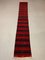 Vintage Turkish Red & Black Kilim Runner Rug, Image 1