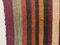 Alfombra Kilim Runner turca vintage en verde, rojo y negro, Imagen 7