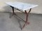 Antique Cast Iron and Marble Bistro Table, 1900s 2