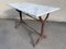 Antique Cast Iron and Marble Bistro Table, 1900s, Image 2