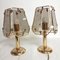 Crystal Table Lamps, 1990s, Set of 2 1