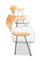 Mid-Century English White Leather & Oak 675 Chair by Robin Day for Hille 5