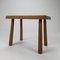 Tavolino o sgabello Mid-Century modernista in quercia, anni '50, Immagine 5