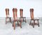 Brutalist Oak Dining Chairs from De Puydt, Belgium, 1960s, Set of 4, Image 18