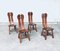 Brutalist Oak Dining Chairs from De Puydt, Belgium, 1960s, Set of 4, Image 20