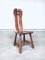 Brutalist Oak Dining Chairs from De Puydt, Belgium, 1960s, Set of 4, Image 13