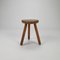 Mid-Century Modernist Oak Tripod Stool, 1950s 4