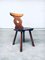 Brutalist Hard Wood Dining Chairs from Vervoort, 1960s, Set of 4 9