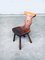 Brutalist Hard Wood Dining Chairs from Vervoort, 1960s, Set of 4 4