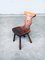 Brutalist Hard Wood Dining Chairs from Vervoort, 1960s, Set of 4, Image 4