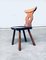 Brutalist Hard Wood Dining Chairs from Vervoort, 1960s, Set of 4 8