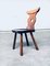 Brutalist Hard Wood Dining Chairs from Vervoort, 1960s, Set of 4, Image 8