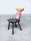 Brutalist Hard Wood Dining Chairs from Vervoort, 1960s, Set of 4 7