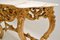 Antiker Konsolentisch aus vergoldetem Holz im französischen Stil 7